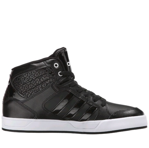 ADIDAS NEO RALEIGH MID W LEOPARD DETAIL BLACK - Picture 3 of 4